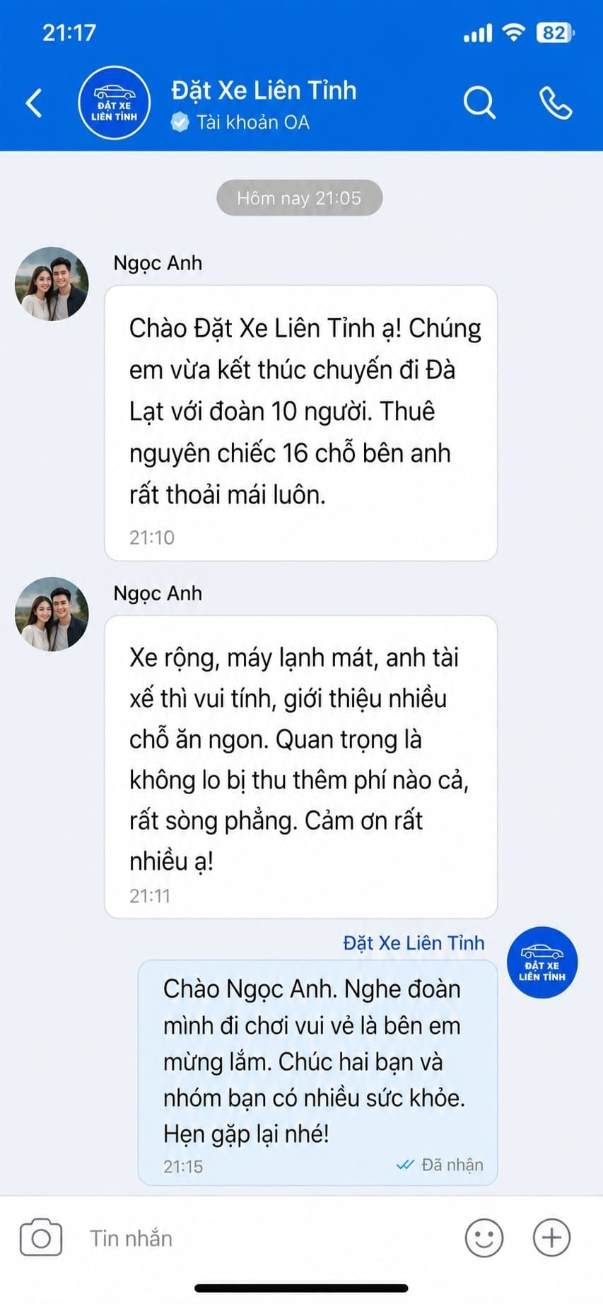 Đánh giá khách hàng 5