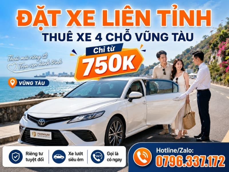 Thuê Xe 4 Chỗ Vũng Tàu