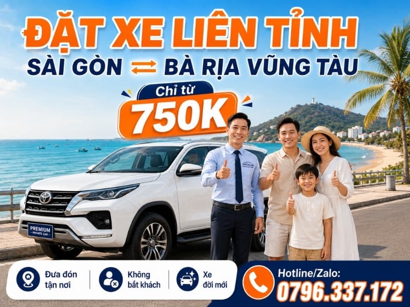 Kinh nghiệm thuê xe riêng TP.HCM đi Vũng Tàu trọn gói giá rẻ